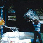 Josh and Brant having a water fight.