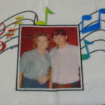 Both teenagers.....Ron was working as D.J. at radio station & met Tanya Tucker whom he was "In love with"  so I had photo printed on cake for Ron's Celebration of Life!