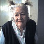 grandma in pig tails