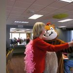 Ground Hog Day 2011.  Yvonne helped me get "in costume".