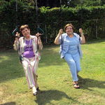 With her cousin, Pachin in Greenville, S.C.