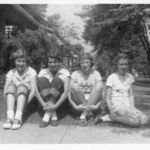 Old friends Nan, Carol, Marcia and Donna.  Lakewood, Ohio in the early 1950s.