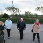 Uncle Ed with sister Nancy and grand children at Countryman Pub in Cornwall, England 2002