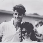 1986-1987 Waiting for the band bus in front of Mt. Miguel High school Jason Scholl and Elena Esquivel