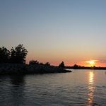 Hank loved watching sunsets over water