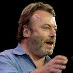 In this Sept. 14, 2005 file photo, British essayist Christopher Hitchens speaks during a debate in New York. Christopher Hitchens