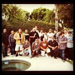celebrating my lil cuzin alex jr going away party to the marine's