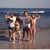 Charlie & son Tom, Ron Damer and & son Bart hamming it up in the early '80's.