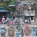 Danny and Robbie in front ofMuppets 3D, at WDW MGM (now Disney's Hollywood Studios) Sep 28, 2007