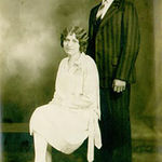 Freda and Edison Kidd, wedding picture, circa 1928. 