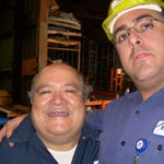 Me and "El General" (Miguel Herrera) working the night shift 2007.