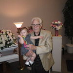 Grandpa Clyde with Grand daughter Adriana.