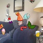 Jim enjoying some TV