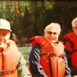 Rick, Mom, Dad on the Snake River, Wyoming