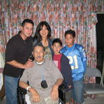 Gomez family visits Grandpa Gomez.