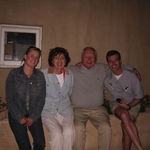 summer evening family time Gayle, LuLu, Bill, John