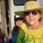 Gram and Chelsea fishing in the summer of 2011