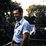 Dad on the back porch in Whitestone