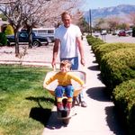 Chuck......"The best neighbor ever" pushing David Smith.....1994