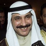 In this Saturday, Nov. 11, 2000 file photo, Minister of Oil Sheik Saud Nasser Al Sabah from Kuwait gestures as he talks to reporters at a hotel in Vienna, Austria. Sheik Saud Al Nasser Al Sabah