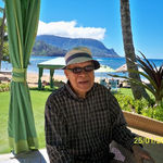 Papa at the St. Regis Hotel, Princeville, Kauai (HI).