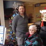 Mom and Randy at the Blue Star Moms' Tree 2010