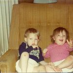 Crazy brother! You couldn't get away from me even as little kids  - I'll be looking forward to seeing you on the other side.