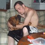 Rusty, Aaron's dog, whom he adored.
