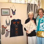 Rita, with her friend Therese Higgins at the Barton Center Craft show in Lakewood.