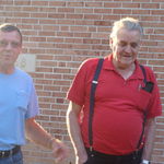 Papa and Norm, seeing Nichole walk in to 8th grade dance.