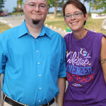 Craig and cancer survivor Carrie Jackson at Relay For Life