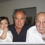 Oliver, Papa Joe and Gido . Olivers Baptismal 2009