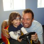 Oliver and Daddy - Oliver's 2nd birthday party.