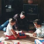 Dad was a "get down on the floor and play" grandpa ...