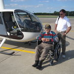 Dad's helicoptor tour of Indianapolis.
