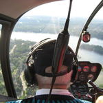Dad's helicoptor tour of Indianapolis.