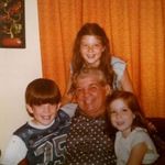 Papa and George, Lori and Jennifer 1978