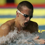 Norway's Alexander Dale Oen competes during the men's 100m Breaststroke final at the World Swimming Championships in Melbourne, Australia, Monday, March 26, 2007. 