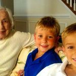 Great-Grandma with Chase & Alex, July 2011