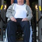 Jerry on the SarahCare bus.