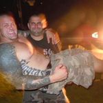 Best friends goofing around. 