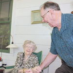 Dad and Liz Allen at his 80th birthday party, 2011.