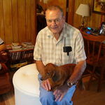 Charles with Itsy; Sept 2010