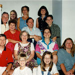 All of the family in Les' home in Lincoln, MA