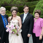 Grandpa, Kate, Matthew & June at Matthew's and Kate's wedding May 2009