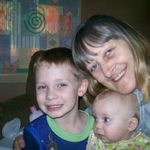 grandma Carla with Haidyn and Natalee