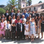 Mommy,Uncle Doro, and Uncle Carlos and family at Edwin & Abigail's Wedding on August 5, 2006
