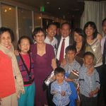 Mommy and family at Andy's surprise 50th birthday March 3, 2012