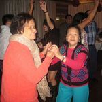 Mommy getting her boogy on with Auntie Nani!!!!