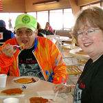 Tom and Kathy at the Lake Erie Metro Park food stop on MGST